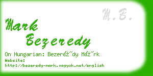 mark bezeredy business card